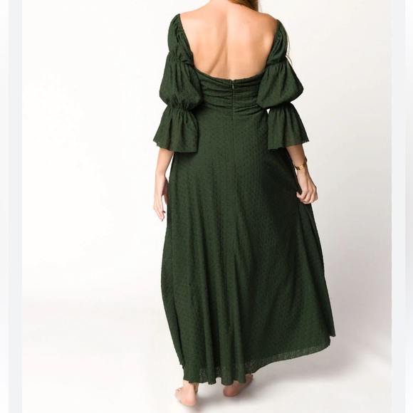 Worth Collective Green Lace Maxi Dress- XL - Picture 4 of 12